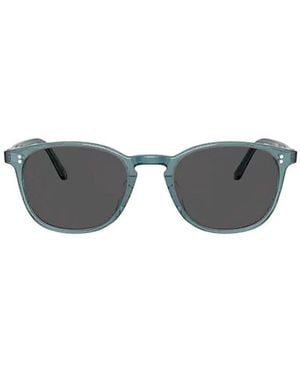 Oliver Peoples Finley Vintage Round-Frame Sunglasses - Gray