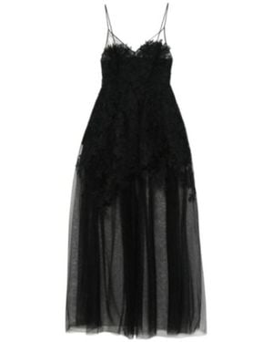 オールインワン・サロペット Ermanno Scervino Lace Overlay Evening Dress ERMANNO SCERVINO Cotton Blend Lace Long Dress Ermanno Scervino