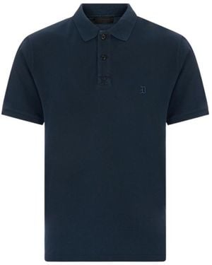 Dondup Embroidered-Logo Polo Shirt - Blue