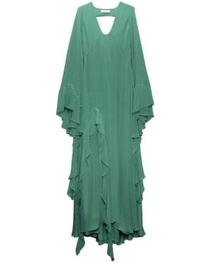 Dorothee Schumacher Sheer Twist Dress - Green