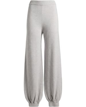 Max Mara Simple Wool Tapered Pants - Gray