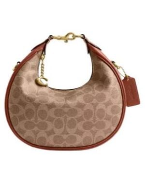 COACH Logo Plaque Shoulder Bag - Brown