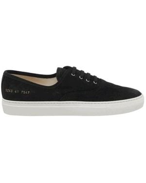 Common Projects Four Hole Low-Top Trainers - Black