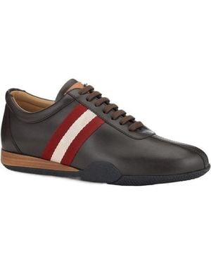 Bally Logo Casual Trainers - Brown