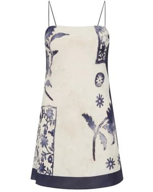 SIR. Phillipa Slip Mini Dress - Natural