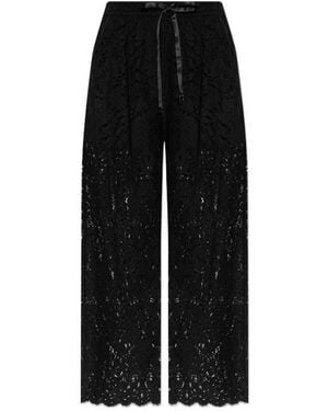 Dolce & Gabbana Lace Pants - Black