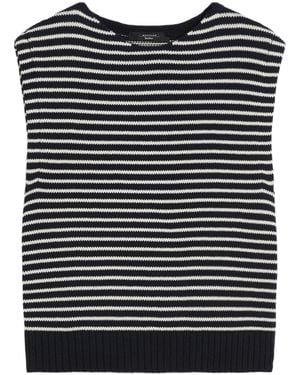 Weekend by Maxmara Yarn Knitted Vest - Black