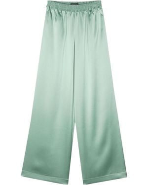 Gianluca Capannolo Antonella Satin Finish Palazzo Trousers - Green