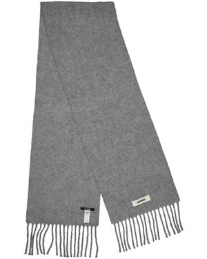 Jacquemus Knitted Scarf - Gray
