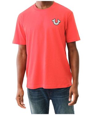 True Religion 3D Letter Tee - Red