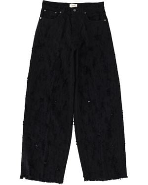 Haikure Bethany Bull Destroy Distressed Jeans - Black