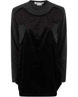 Comme des Garçons X Poly Velveteen Top - Black