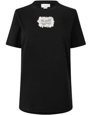 McQueen Lace Lg T-Shirt - Black