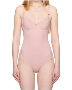 Skims Scalloped Edge Bodysuit - Pink