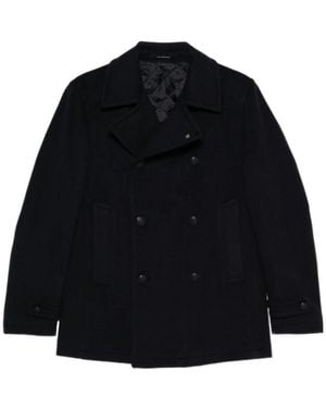 Tagliatore Long-Sleeved Suit Jacket - Black