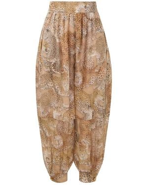 Zimmermann Rebellion Harem Trousers - Brown