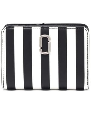 Marc Jacobs The Stripe Compact Wallet - White