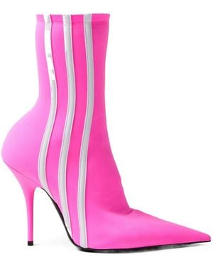 Balenciaga Heeled Ankle Boots - Pink