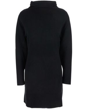 P.A.R.O.S.H. High-Neck Long-Sleeve Dress - Blue