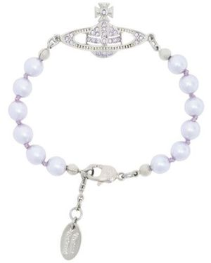 Vivienne Westwood Mini Bas Relief Bracelet - White