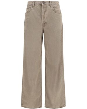 Agolde Low Slung Baggy Wide-Leg Jeans - Gray