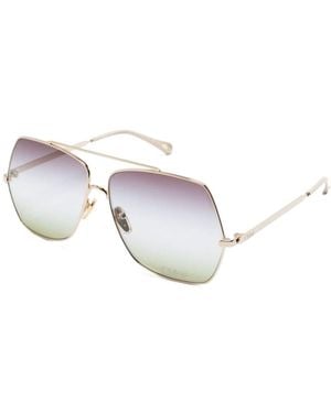 Chloé Chloé Eyewear Geometric Rimless Sunglasses - White