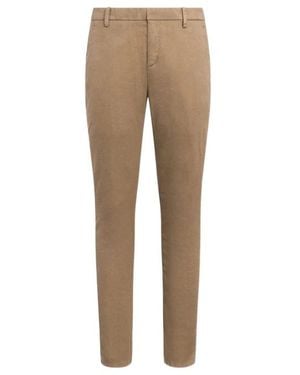 Dondup Gabardine Casual Pants - Natural
