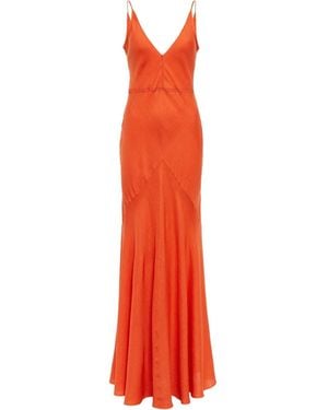 Gabriela Hearst Suspender Dress - Red