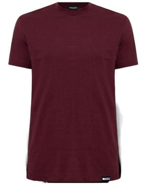 DSquared² Short-Sleeved Crew-Neck T-Shirt - Red