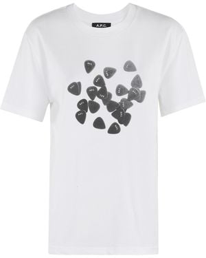 A.P.C. Logo-Print T-Shirt - White