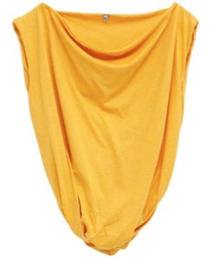 Baserange Draped Top - Yellow
