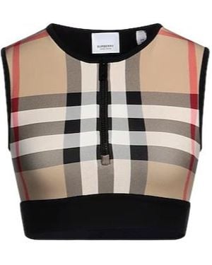 Burberry Sleeveless Cropped Top - Black