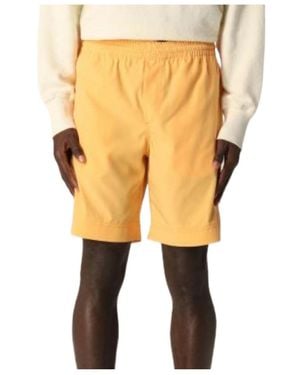 MSGM Elasticated Deck Shorts - Yellow