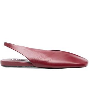 Jil Sander Leather Ballet Flats - Purple