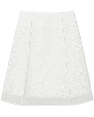 Tory Burch Corded Lace Skirt - White
