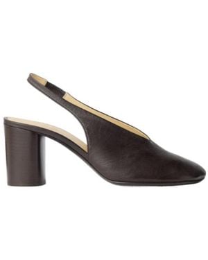 Lemaire 80 Mm Glove Slingback Pumps - Brown