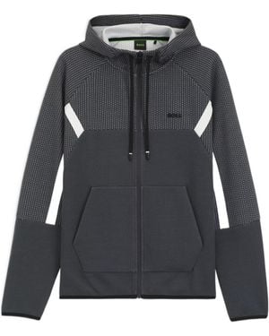 BOSS Boss Regular-Fit Zip-Up Hoodie - Black