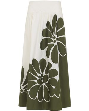 FARM Rio Farm Bio Palermo Midi Skirt - Green