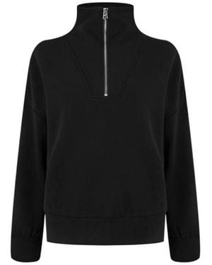 Varley Hawley Half Zip Sweatshirt - Black