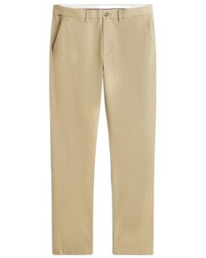 Tommy Hilfiger Bleecker Textured Print Slim Trousers - Natural