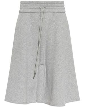 AVAVAV Drawstring Flared Skirt - Grey