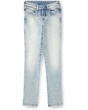DIESEL Faded-Wash Cotton Jeans - Blue
