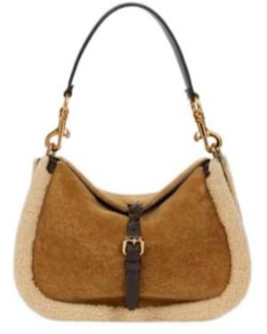 Etro Pony Furry Shoulder Bag - Brown