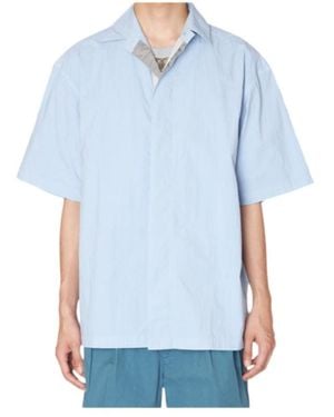 Kolor Concealed Button Fastening Shirt - Blue