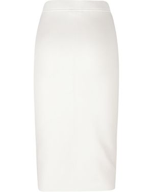 Tom Ford Elasticated Waistband Midi Skirt - White