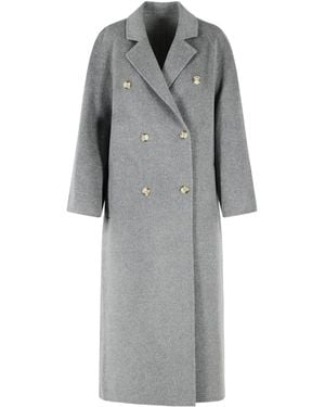 Loulou de Saison Irvin Double-Breasted Coat - Grey
