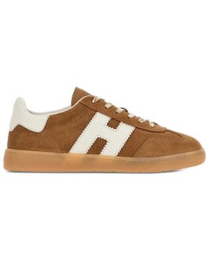Hogan Cool Lace-Up Trainers - Brown