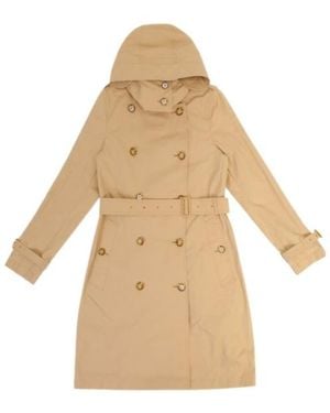 Burberry Long-Sleeved Trench Coat - Natural
