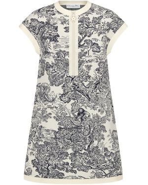 Dior Iviera Short Flared Dress - Gray