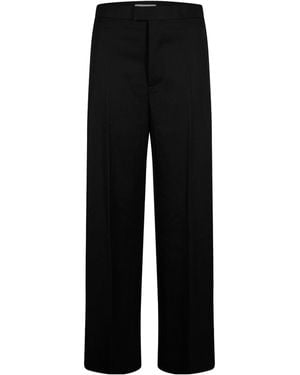 Bottega Veneta Highwaisted Wideleg Pants - Black